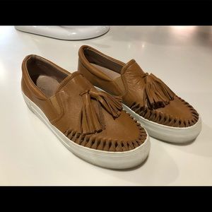 J/Slide tan sneakers